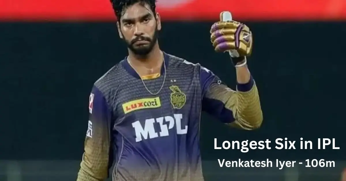 Longest Six in IPL 2024: Venkatesh Iyer